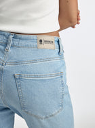 Court High Rise Cropped Straight Leg Jeans in Bleached Denim - BROOKLYN INDUSTRIES