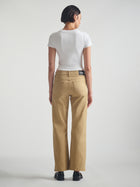 Women's Ribbed Cropped T-Shirt in White