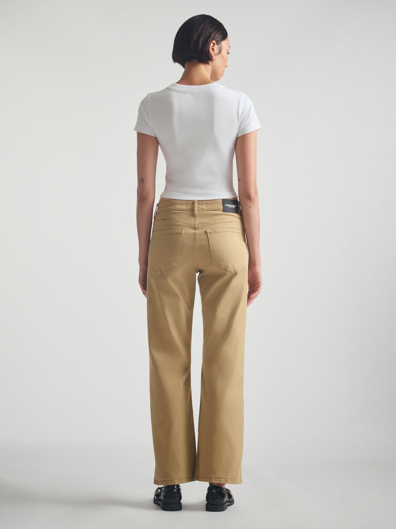 Women's Ribbed Cropped T-Shirt in White