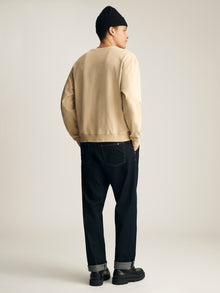 Men's Brooklyn Street Sign Sweatshirt in Irish Cream - BROOKLYN INDUSTRIES