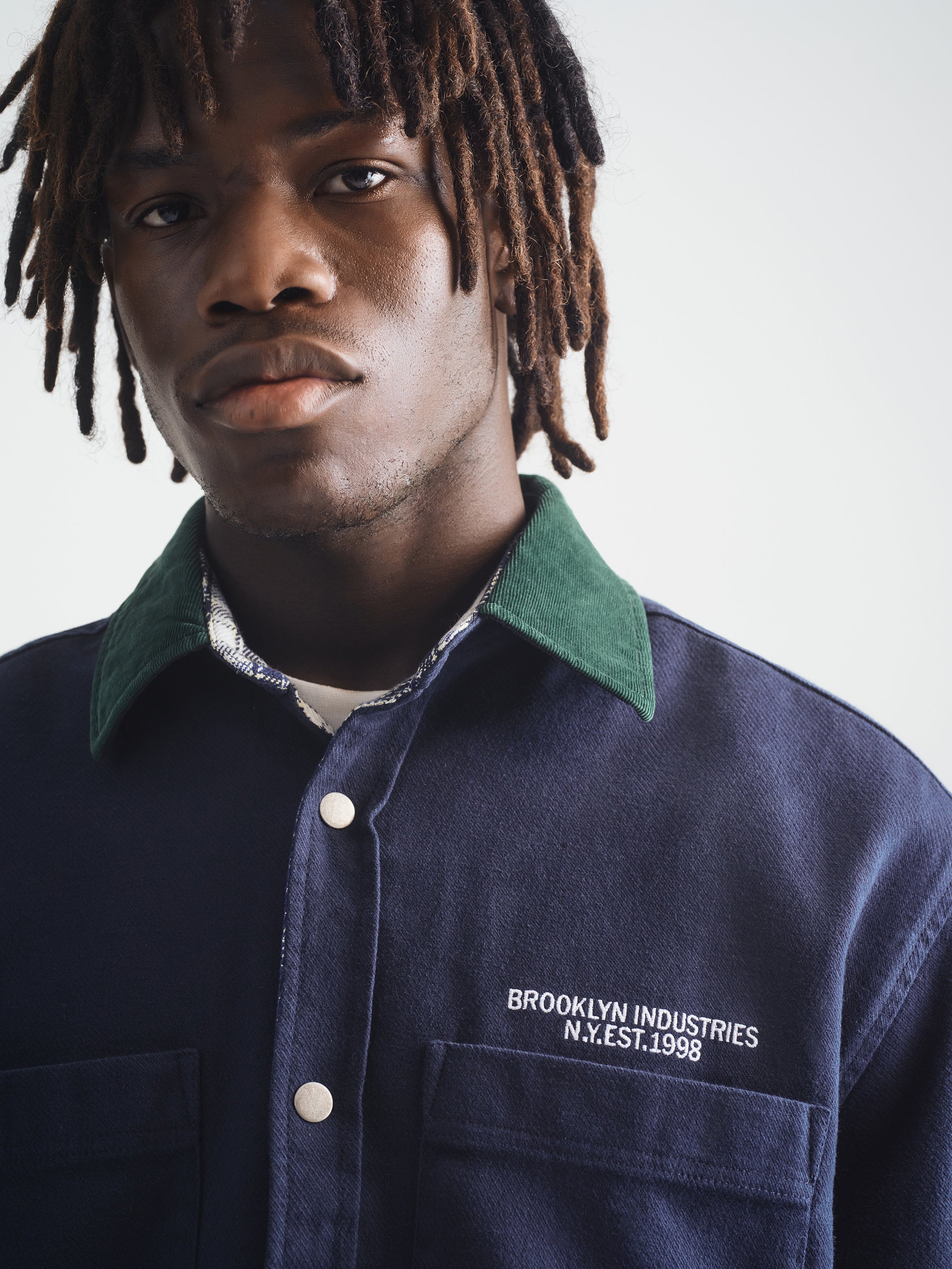 Men's Brooklyn Trucker Jacket in Dark Sapphire - BROOKLYN INDUSTRIES