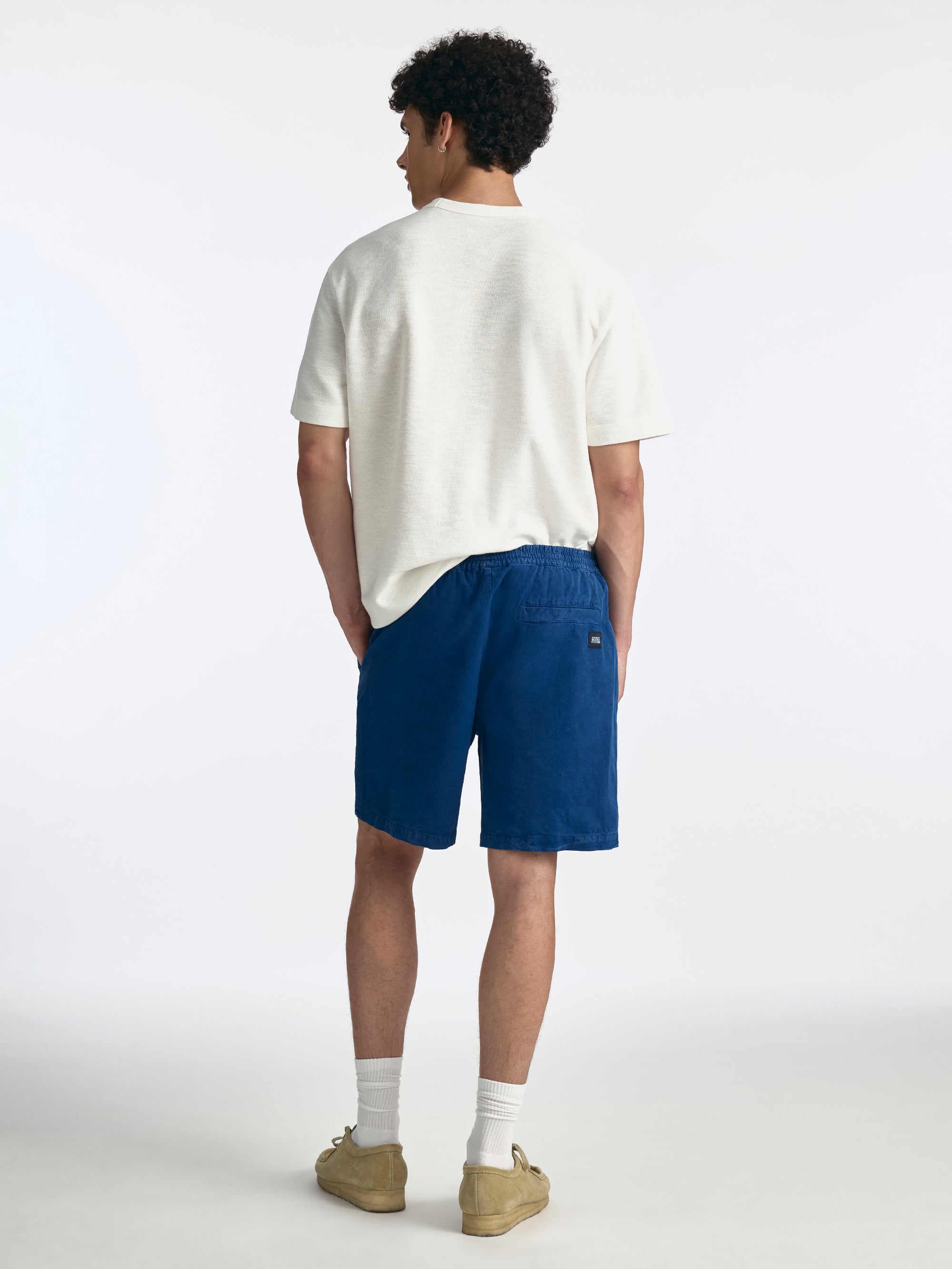 Men's Drawstring Shorts in Navy Peony - BROOKLYN INDUSTRIES