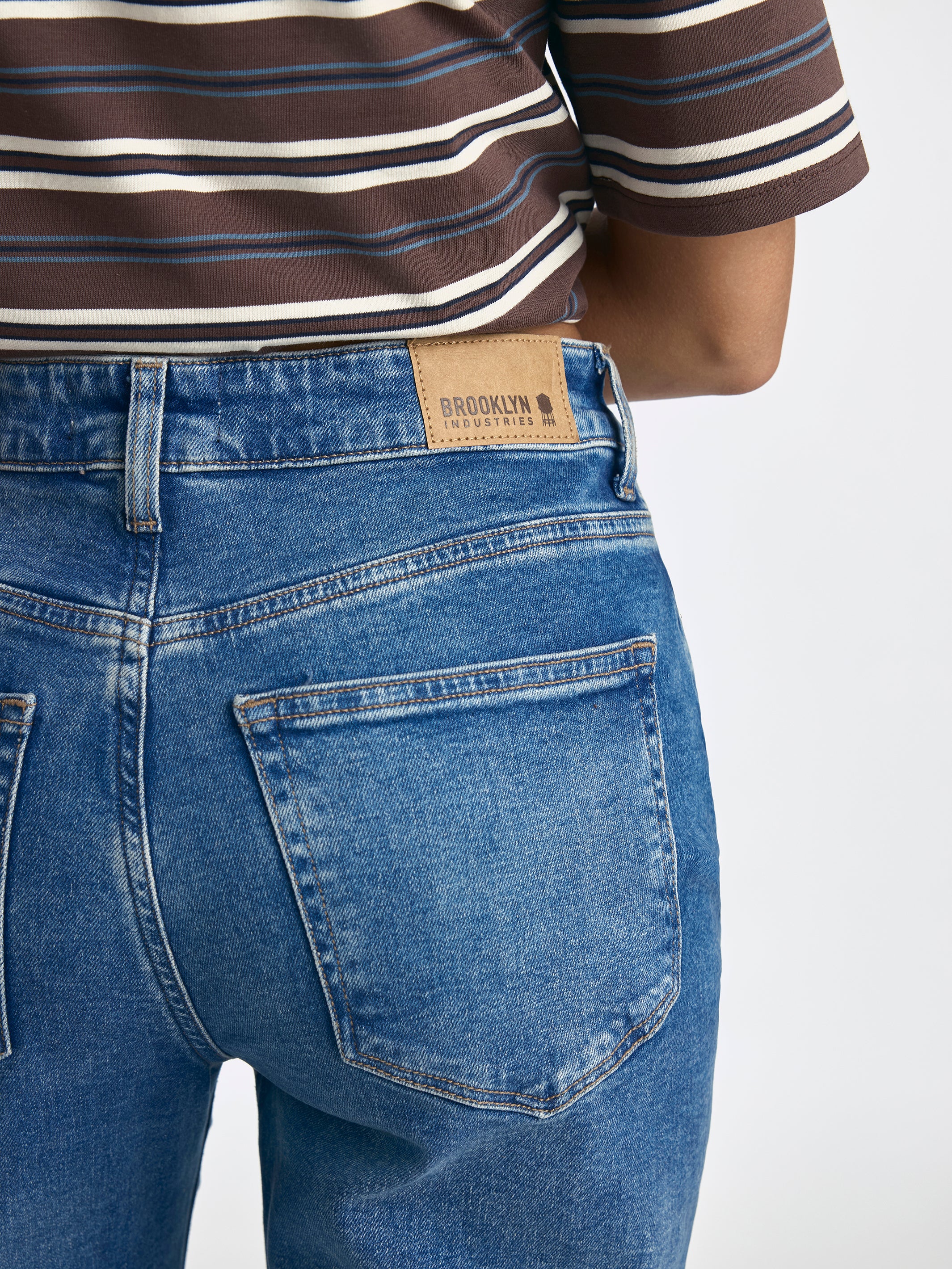 Park High Rise Wide Leg Jeans in Indigo Denim - BROOKLYN INDUSTRIES