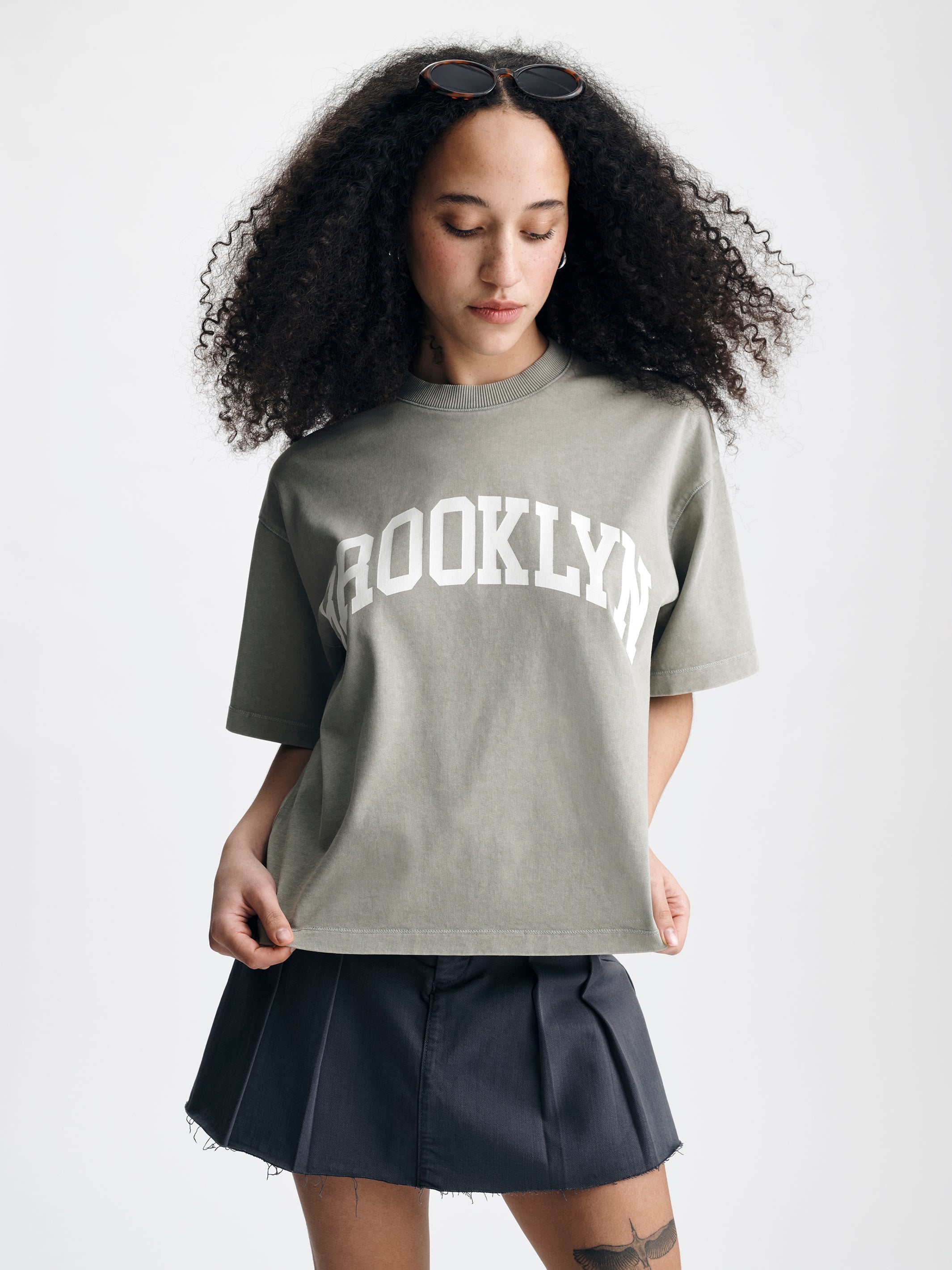 Women's Brooklyn T-Shirt in Shadow - BROOKLYN INDUSTRIES