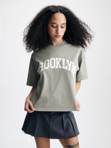 Women's Brooklyn T-Shirt in Shadow - BROOKLYN INDUSTRIES