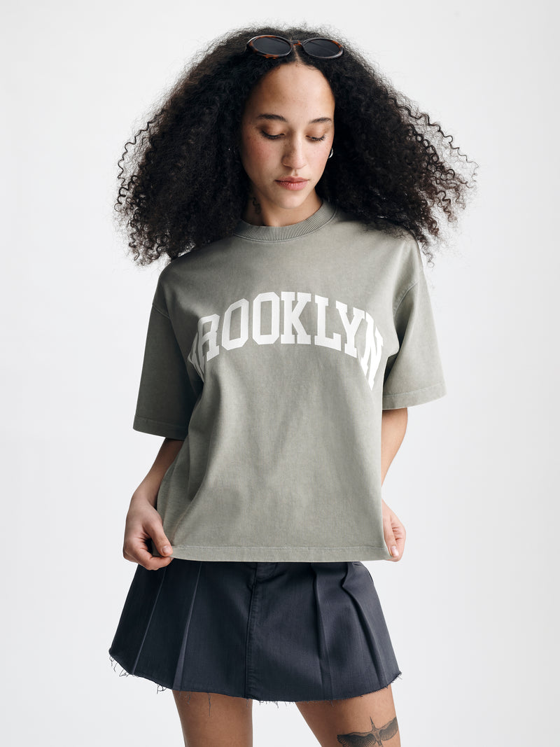 Women's Brooklyn T-Shirt in Shadow - BROOKLYN INDUSTRIES