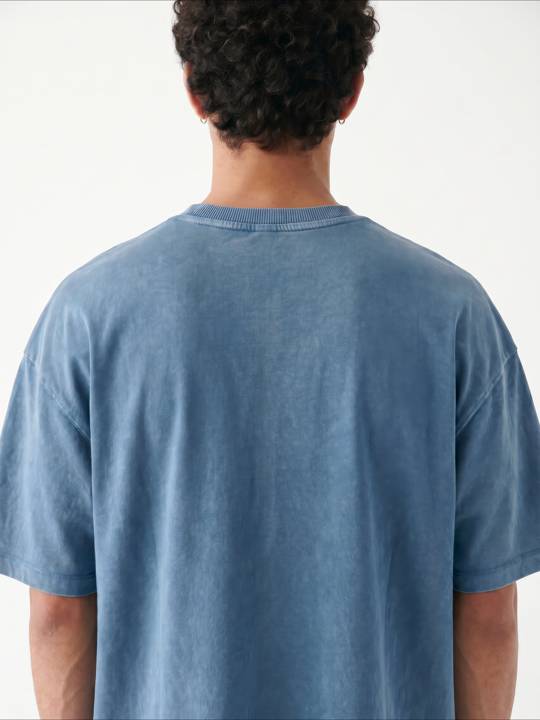 Men's Oversized Brooklyn T-Shirt in Blue Heaven - BROOKLYN INDUSTRIES