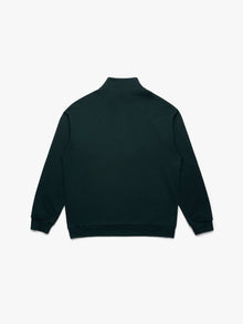 Men's Brooklyn Half Zip Campus Sweatshirt in Ponderosa Pine - BROOKLYN INDUSTRIES