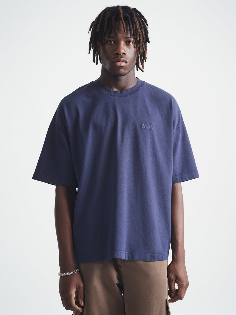 Men's Brooklyn T-Shirt in Blueberry - BROOKLYN INDUSTRIES