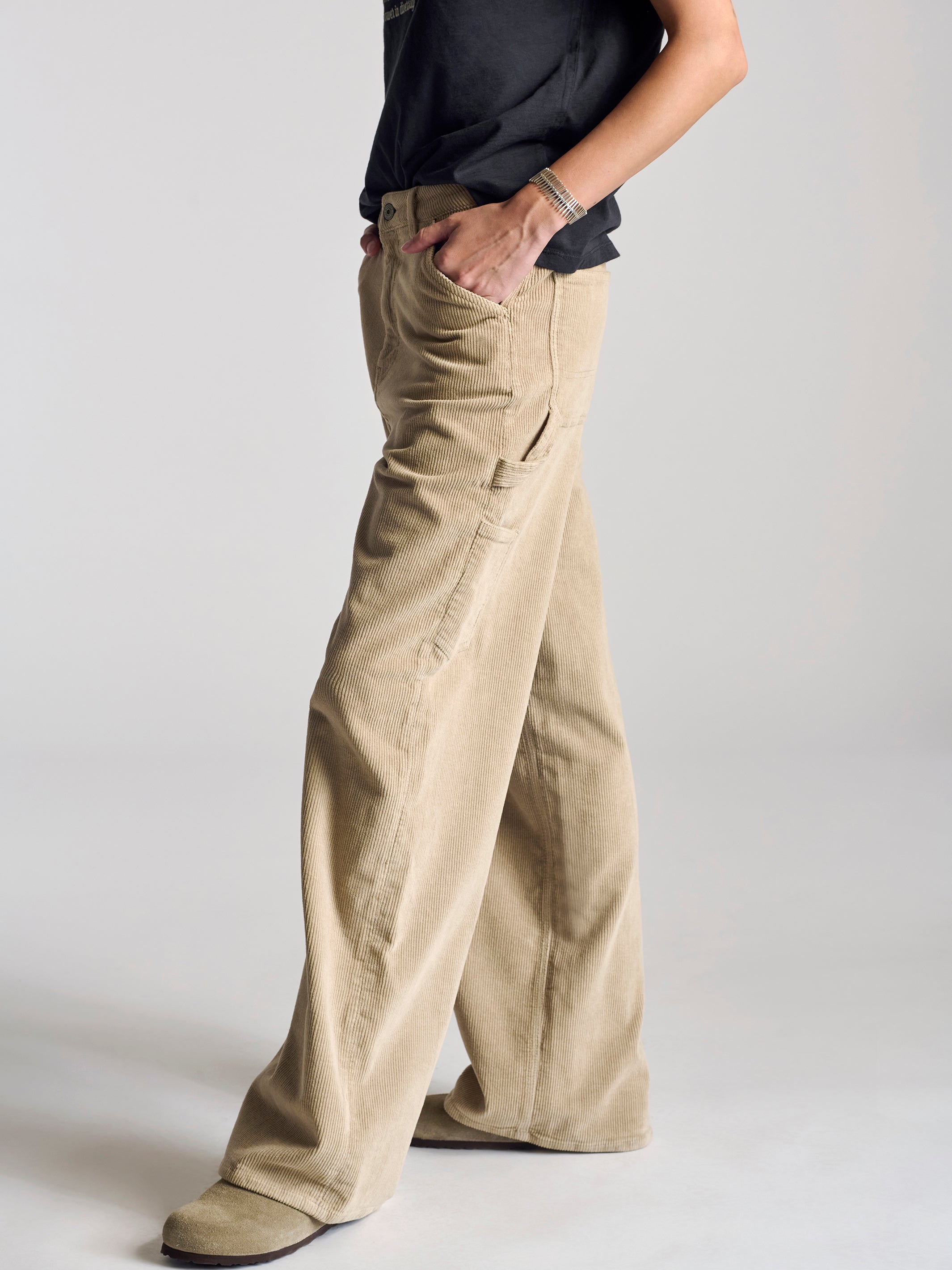 Women's Carpenter Pant In Pure Cashmere Cord - BROOKLYN INDUSTRIES