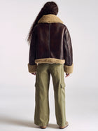 Women's Furry Coat In Toffee - BROOKLYN INDUSTRIES