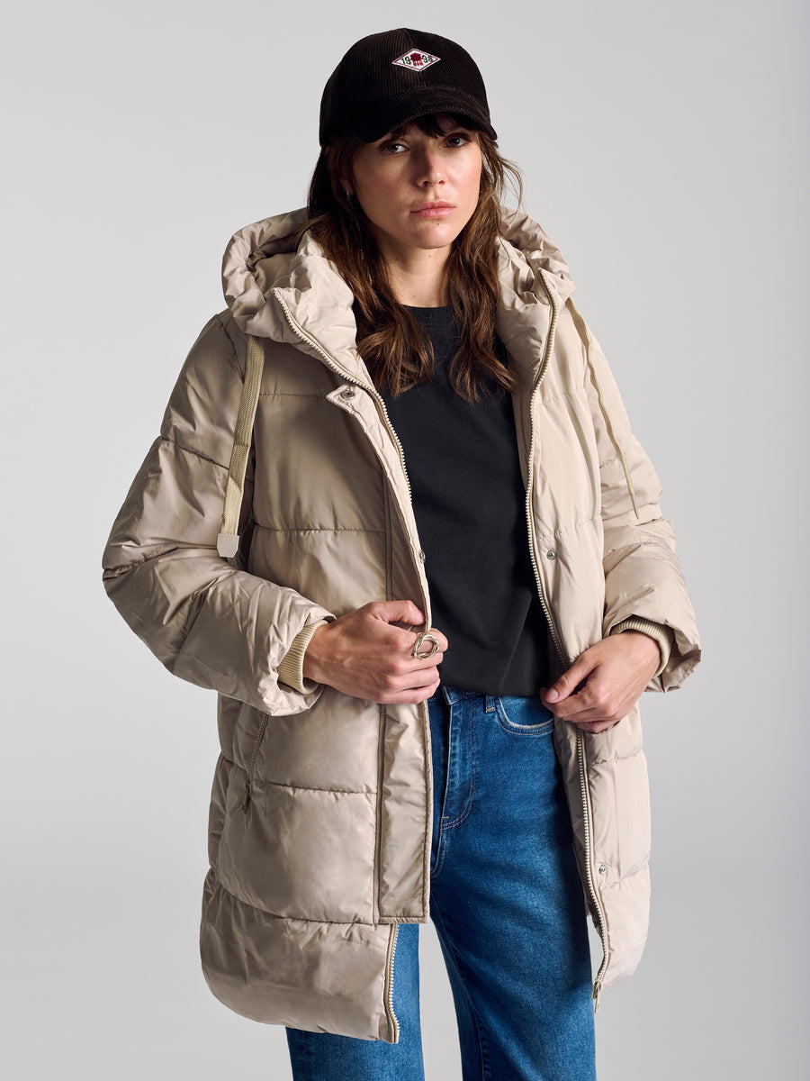 Women's Hooded Parka In Moonstruck - BROOKLYN INDUSTRIES