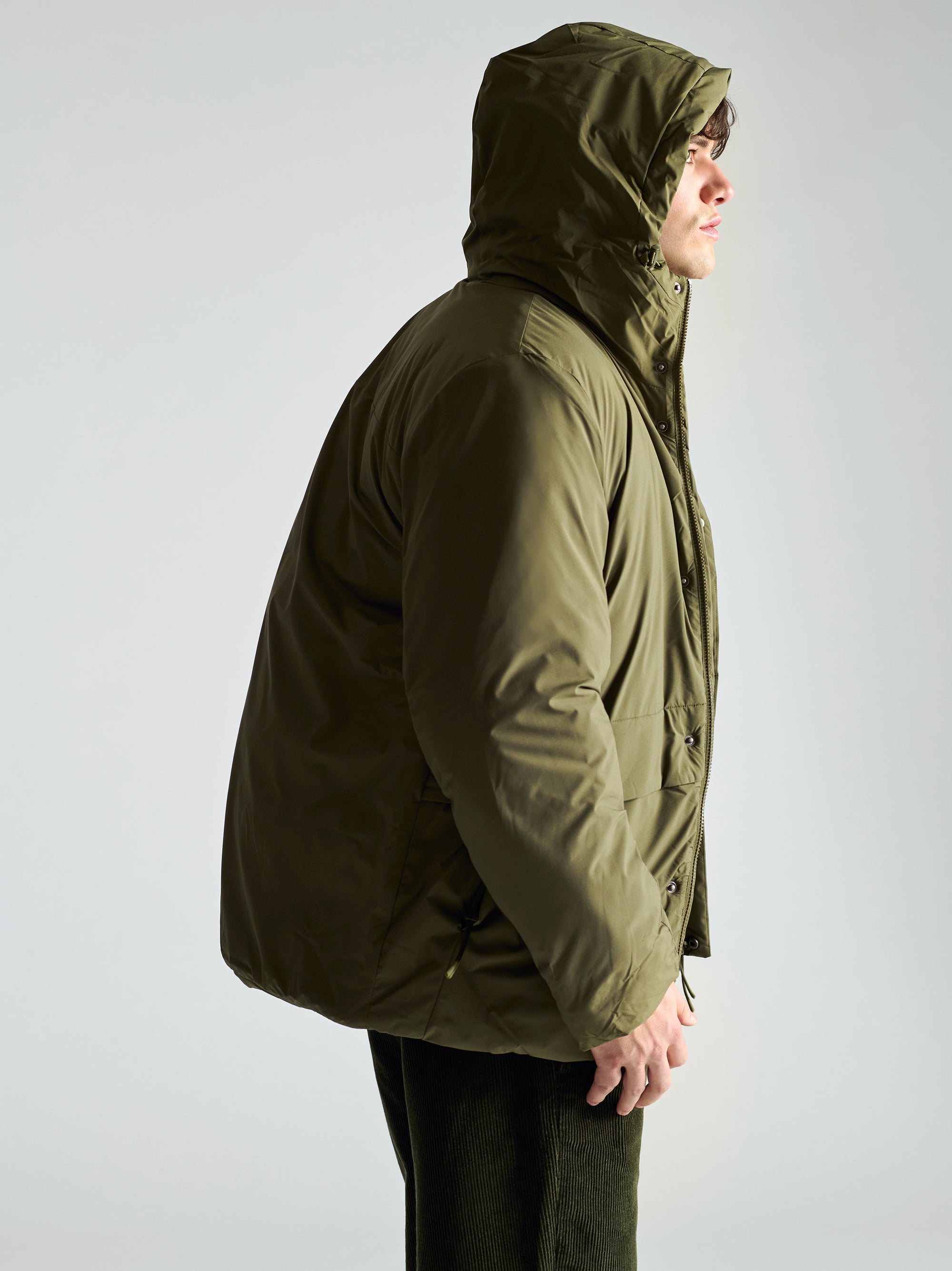 Men's Commuter Puffer In Grape Leaf - BROOKLYN INDUSTRIES