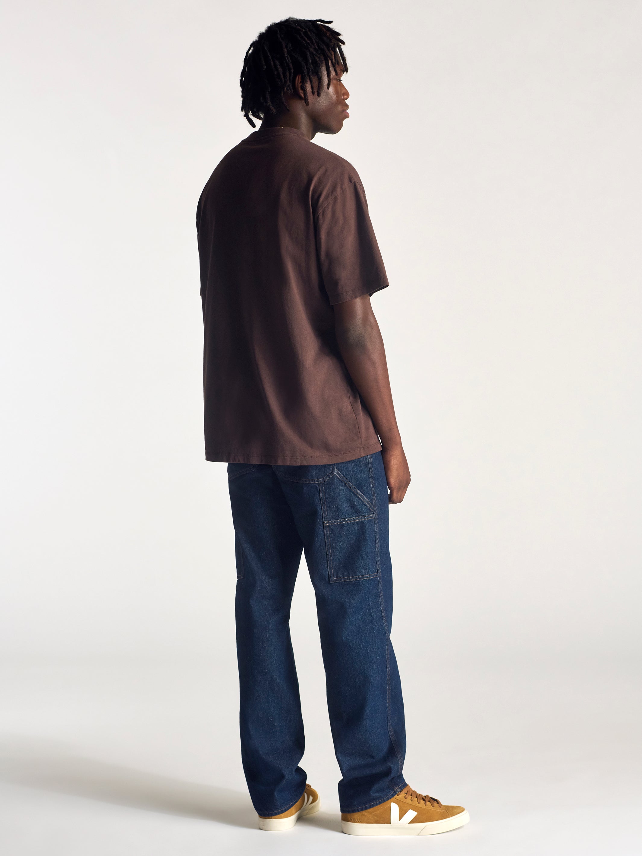 Men's Central Loose Carpenter Pants in Rinse Denim - BROOKLYN INDUSTRIES