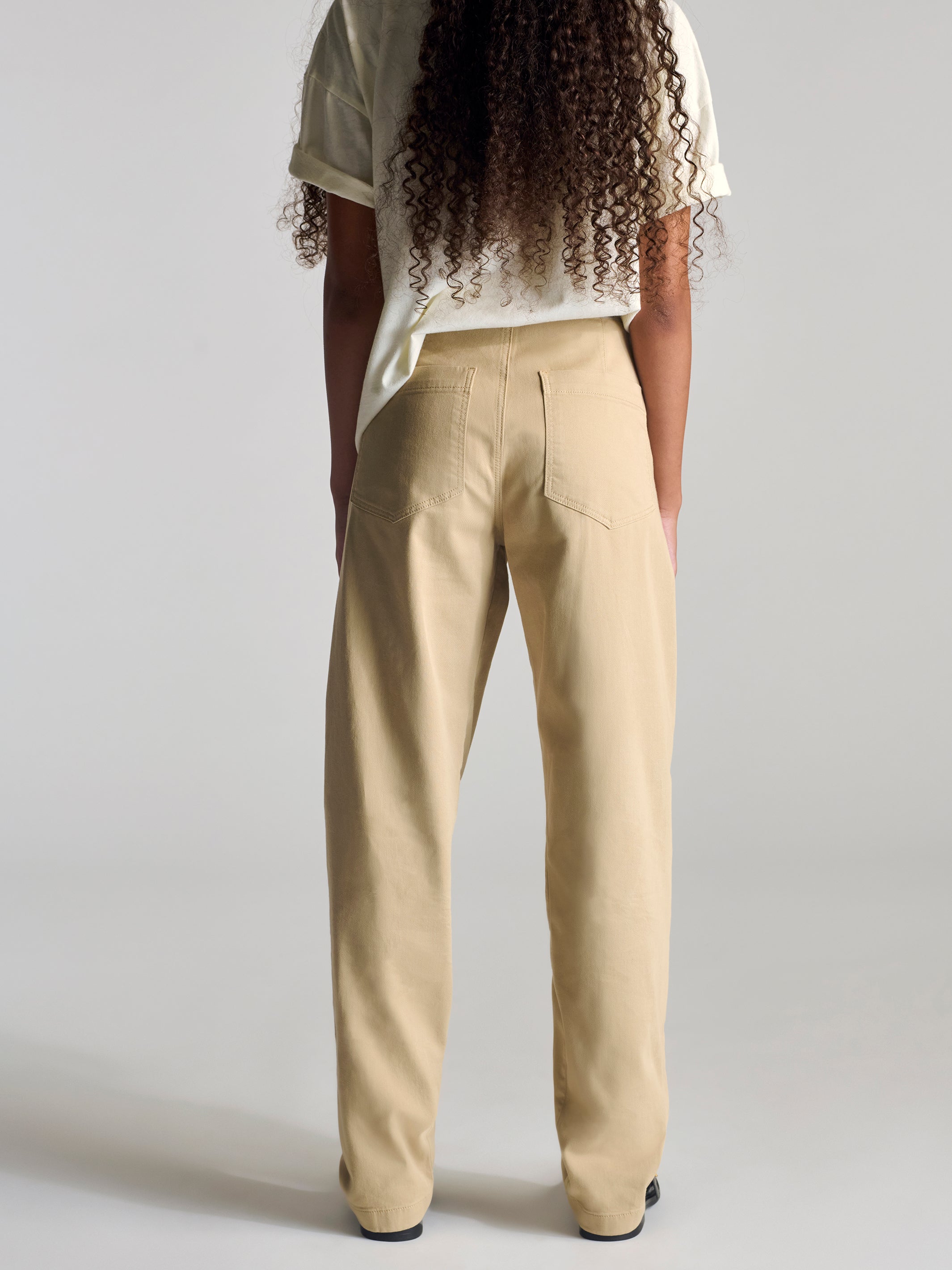 Women's Chino Pant In Brown Twill - BROOKLYN INDUSTRIES