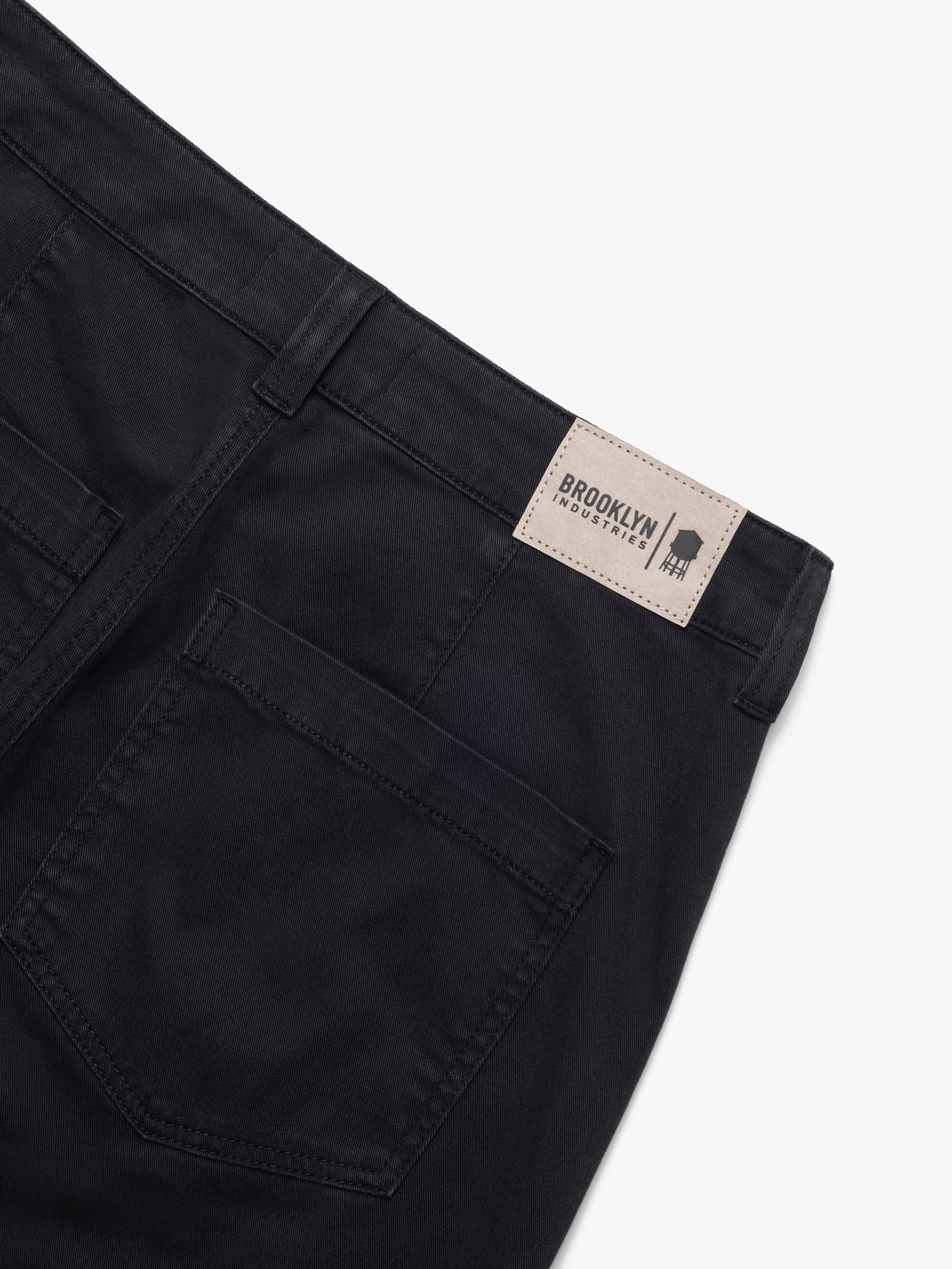 Women's Chino Pant In Black Twill - BROOKLYN INDUSTRIES