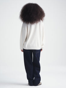 Women's Brooklyn Waffle Sweater in Antique White