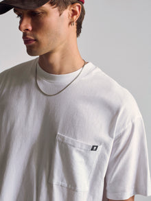 Men's Short Sleeve Pocket T-Shirt In White - BROOKLYN INDUSTRIES