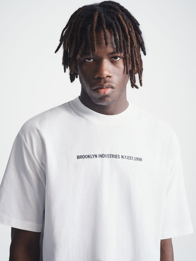 Men's Brooklyn Bridge T-Shirt in Antique White