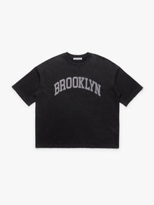 Men's Brooklyn Acid Washed T-Shirt in Black