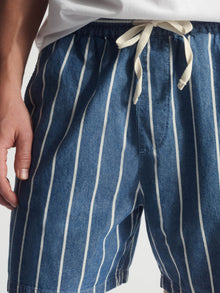 Men's Brooklyn Striped Shorts In Blue Striped - BROOKLYN INDUSTRIES