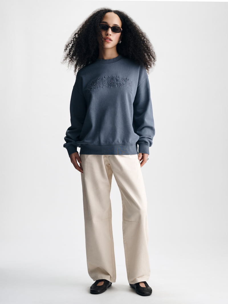 Women's Brooklyn Sweatshirt in Folkstone - BROOKLYN INDUSTRIES