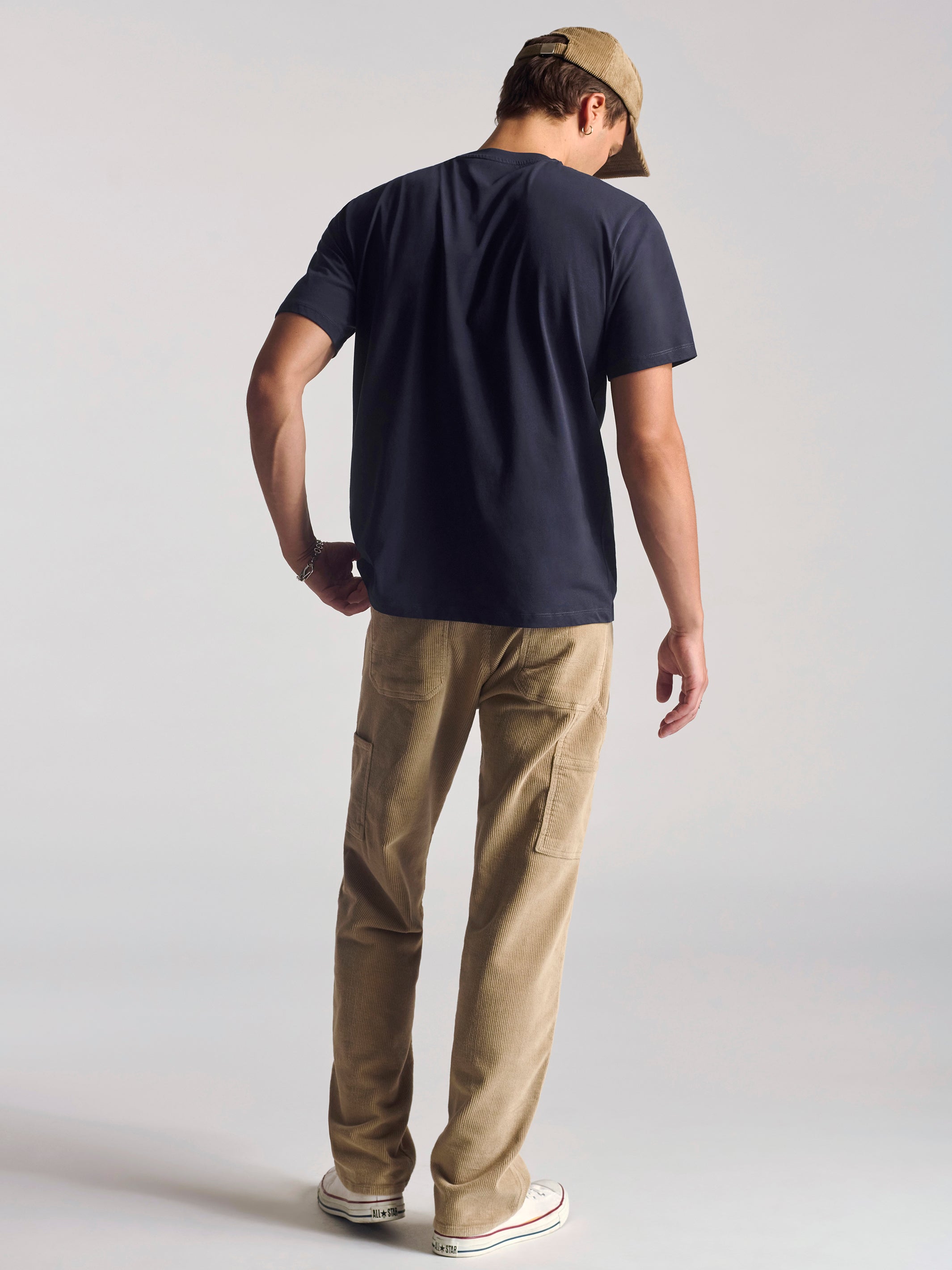 Men's Crew Neck Basic T-Shirt In Total Eclipse - BROOKLYN INDUSTRIES