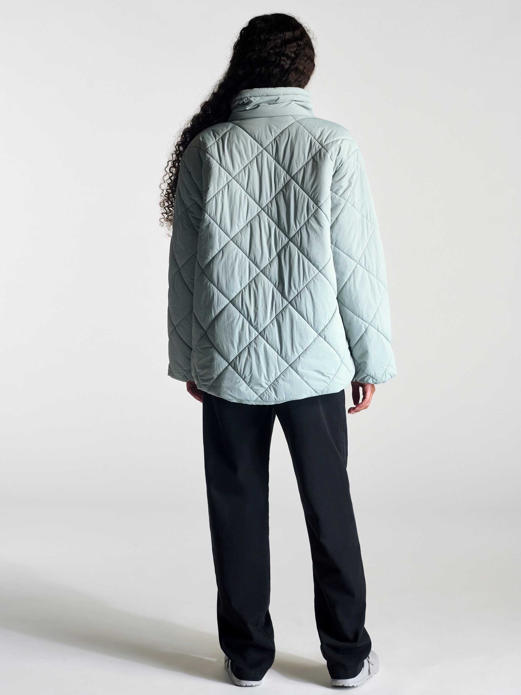 Women's Jacket In Fog - BROOKLYN INDUSTRIES