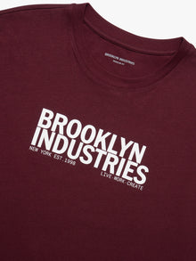 Men's Brooklyn Live Work Create T-Shirt in Windsor Wine