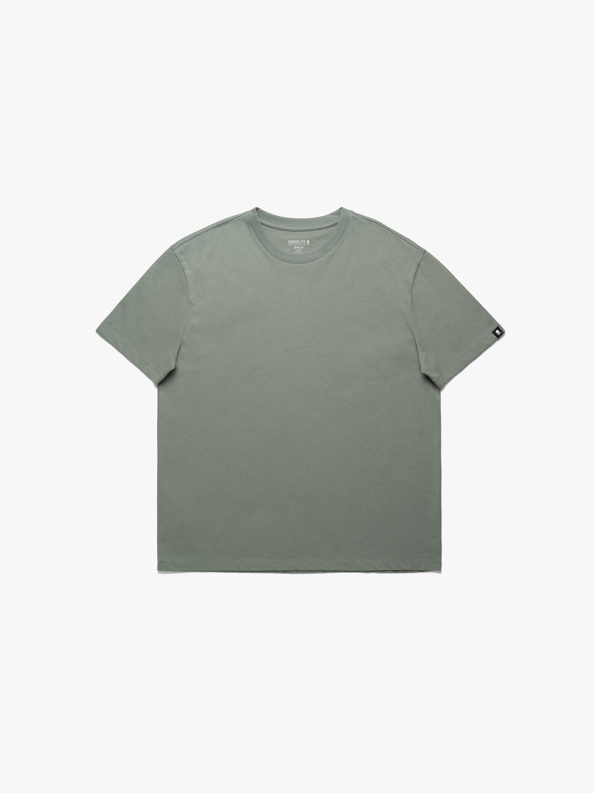 Men's Basic T-Shirt In Agave Green - BROOKLYN INDUSTRIES