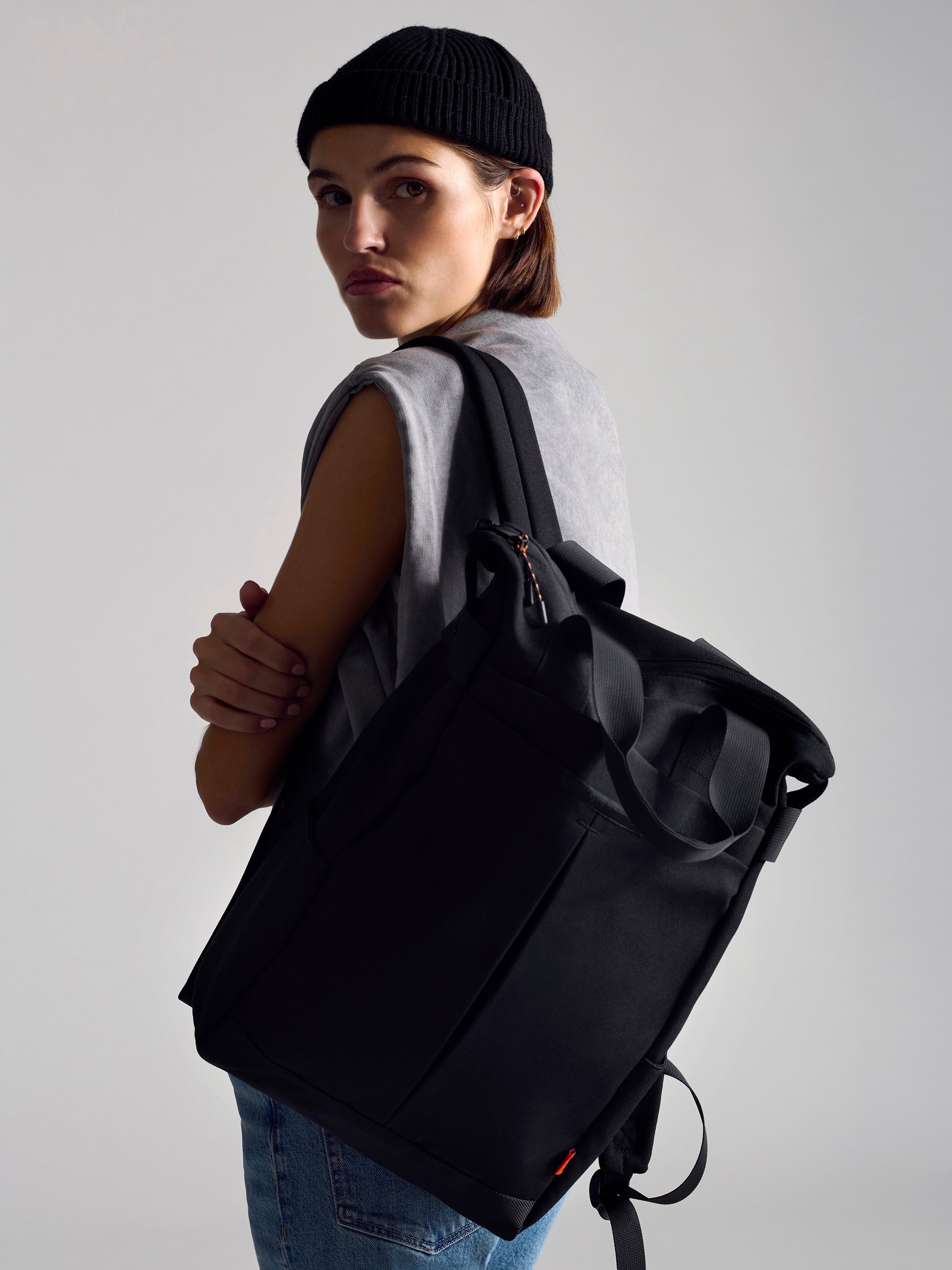 brooklyn and bailey mini black backpack Brooklyn Industries Utility Backpack in Black