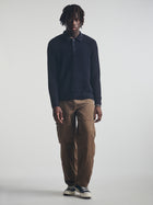 Men's Polo Sweater in Total Eclipse