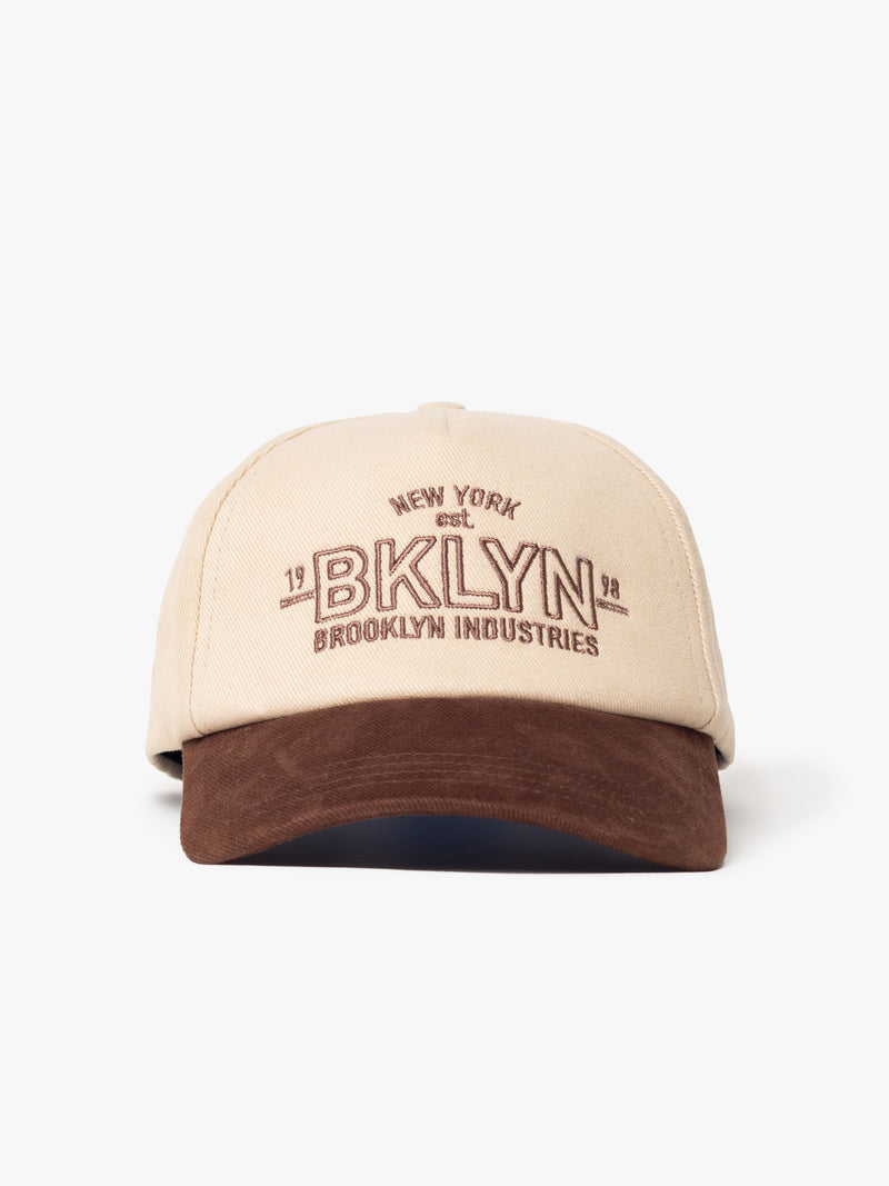 BKLYN Logo Cap in Beige - BROOKLYN INDUSTRIES