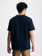 Men's Pique Logo T-Shirt in Black Iris - BROOKLYN INDUSTRIES