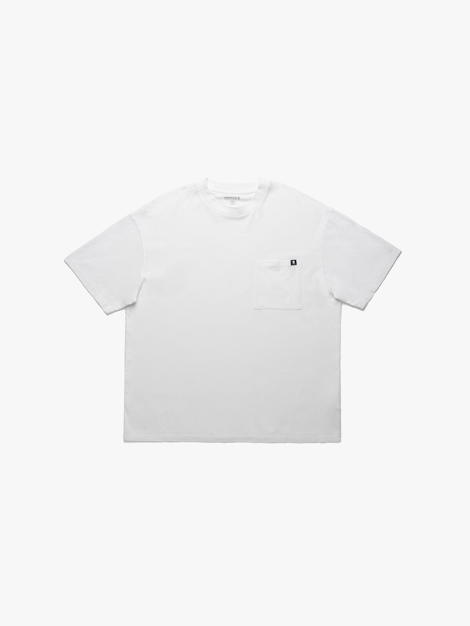 Men's Short Sleeve Pocket T-Shirt In White - BROOKLYN INDUSTRIES