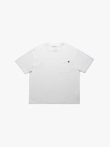 Men's Short Sleeve Pocket T-Shirt In White - BROOKLYN INDUSTRIES