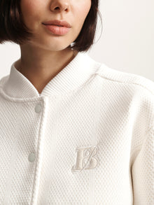 Women's Brooklyn Bomber Jacket In Antique White - BROOKLYN INDUSTRIES