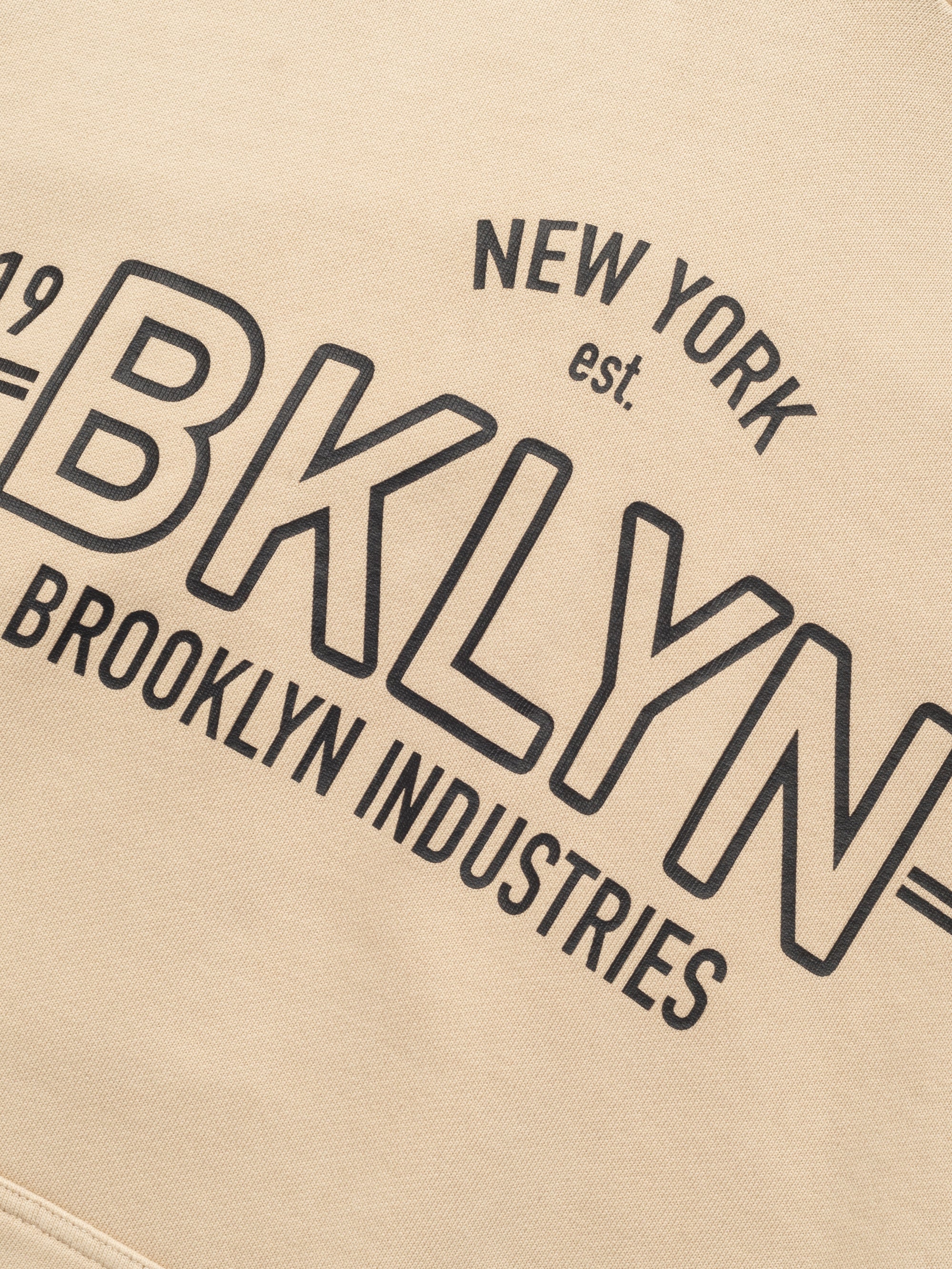 Women's BKLYN Hooded Sweatshirt In Pure Cashmere - BROOKLYN INDUSTRIES