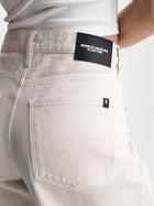 Women's Morgan Wide Leg Jeans in Light Cream Colored Denim - BROOKLYN INDUSTRIES