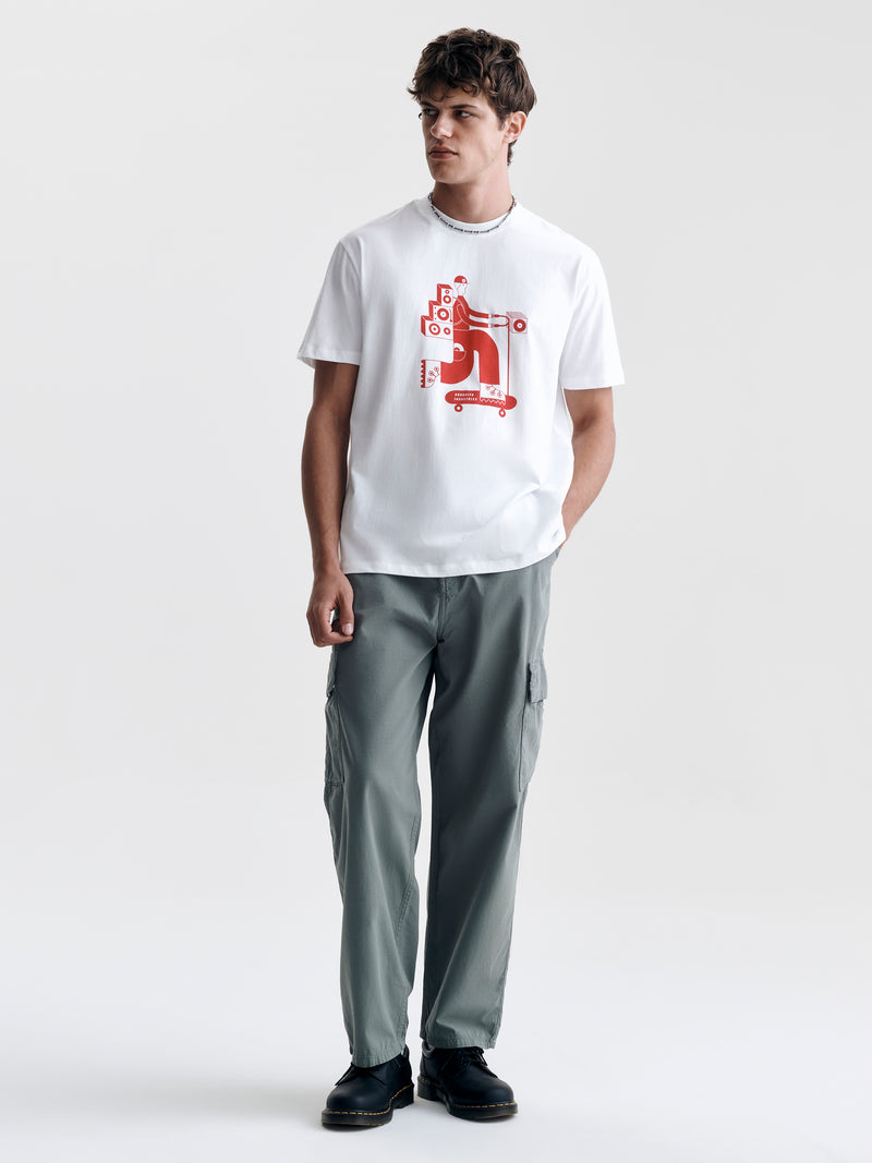 Men's Brooklyn Sound T-Shirt in White - BROOKLYN INDUSTRIES