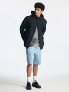 Men's Hooded Utility Jacket in Jet Black - BROOKLYN INDUSTRIES