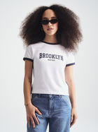 Women's Brooklyn Ringer T-Shirt in White
