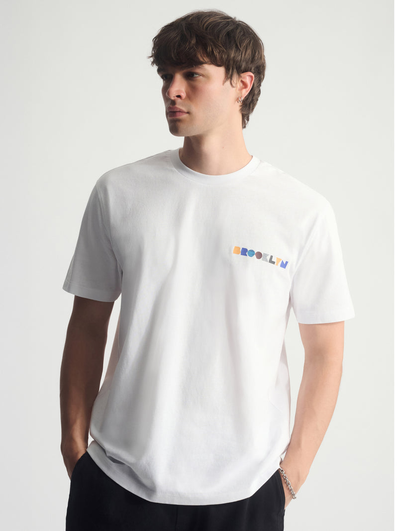 Men's Brooklyn Water Tower T-Shirt In White
