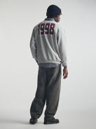 Men's 1998 Sweatshirt in Mid Grey Melange - BROOKLYN INDUSTRIES