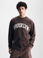 Men's Brooklyn Long Sleeve Pocket T-Shirt in French Roast - BROOKLYN INDUSTRIES