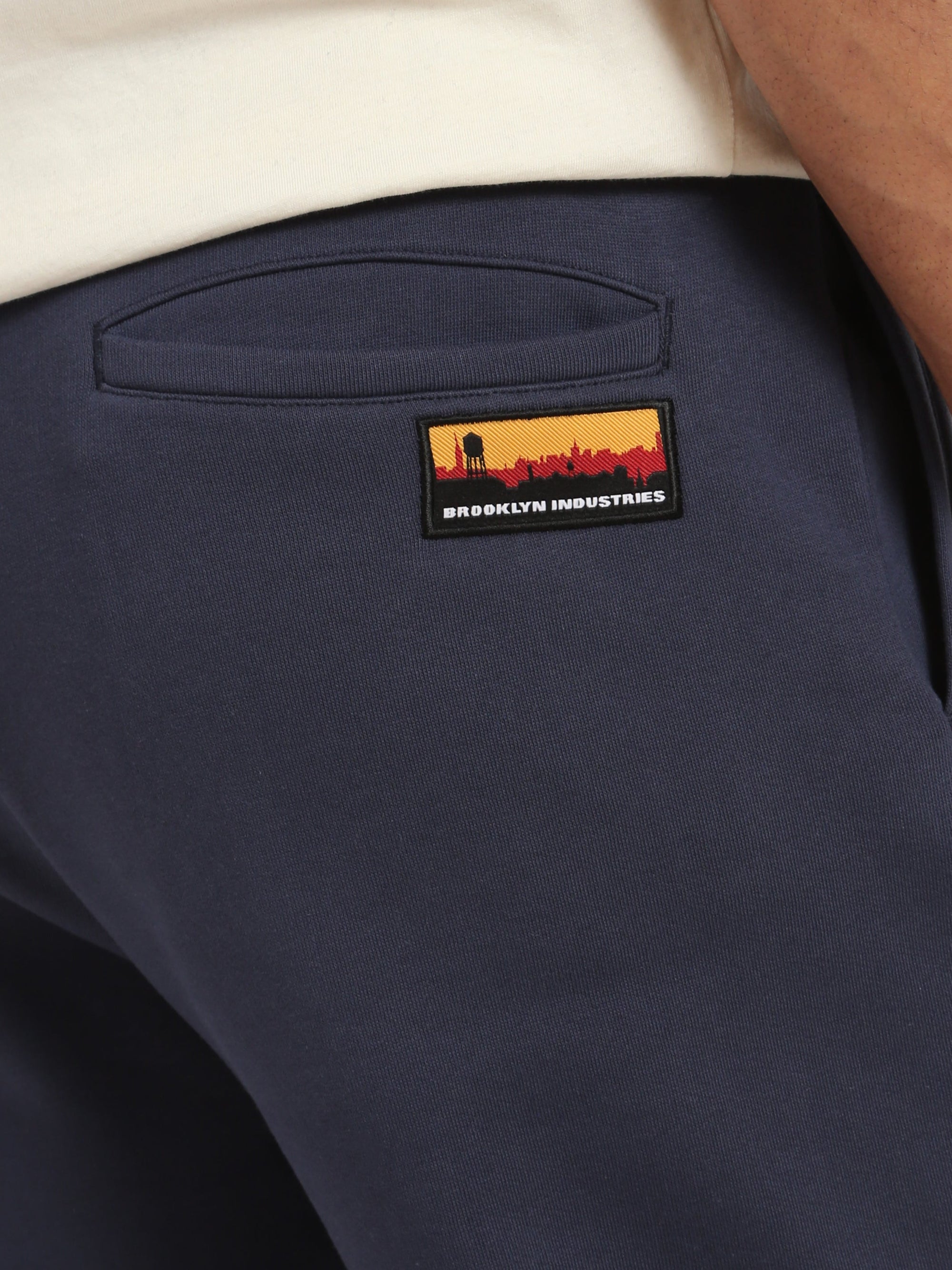 Men's BKLYN Slub Sweatpants in Mood Indigo - BROOKLYN INDUSTRIES