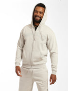 Men's "Brooklyn NY" Zip-Up Hoodie in Luna Rock - BROOKLYN INDUSTRIES