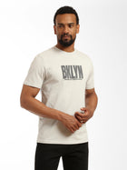 Men's Denim Patch T-shirt in Silver Birch - BROOKLYN INDUSTRIES