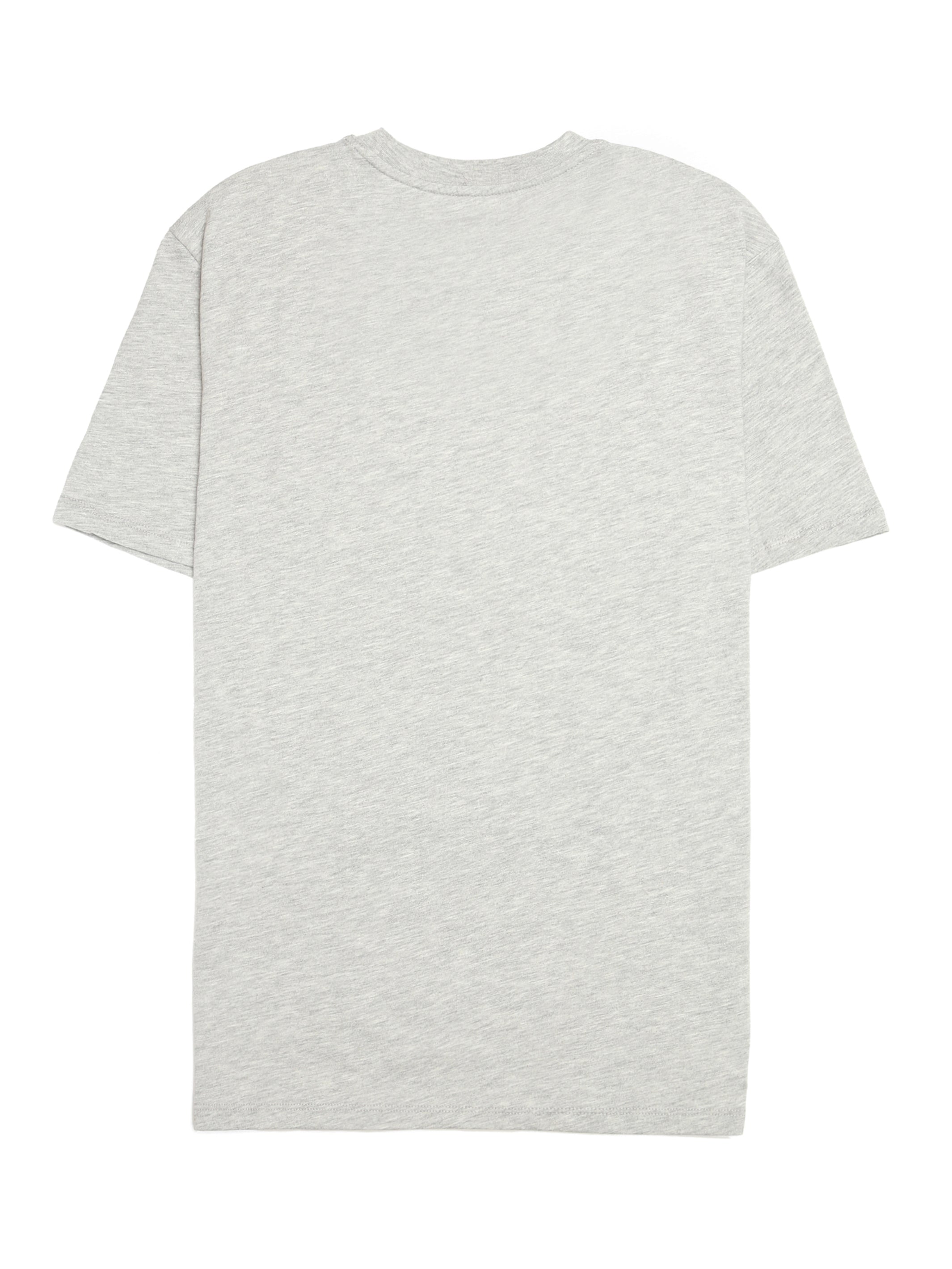 Men's Reversed Brooklyn T-shirt in Grey Melange - BROOKLYN INDUSTRIES