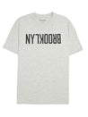 Men's Reversed Brooklyn T-shirt in Grey Melange - BROOKLYN INDUSTRIES